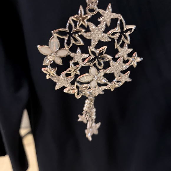 Swarovski necklace with flowers & starfish pattern - Picture 2 of 8
